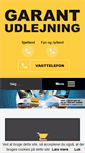 Mobile Screenshot of garant-materieludlejning.dk